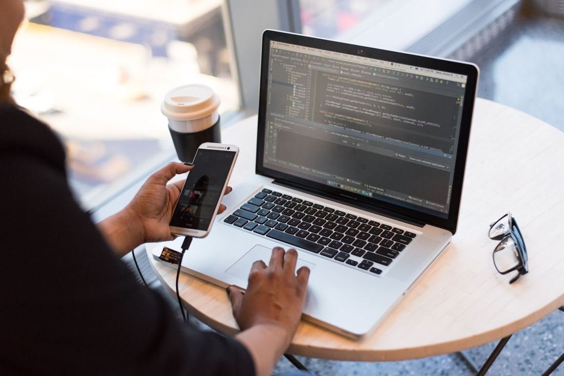 Developers discussing a project